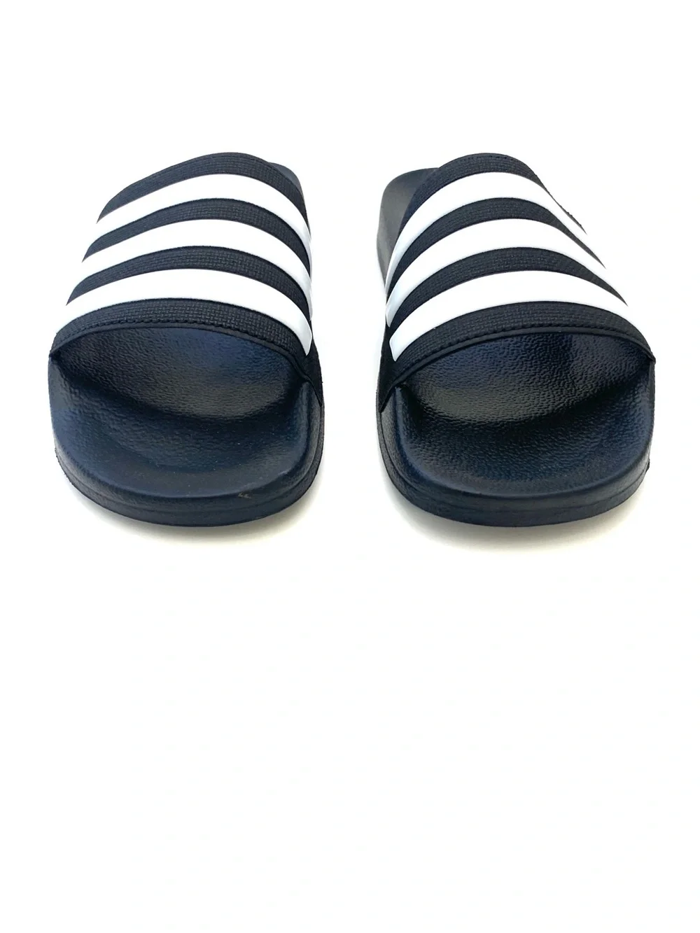 Adidas Youth Blue/White Adilette Shower Slides Sz 4
